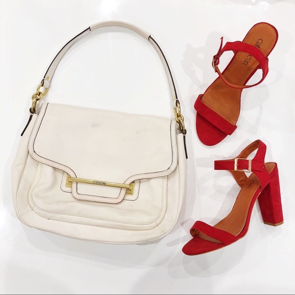 Coach Handbags - White Coach Purse